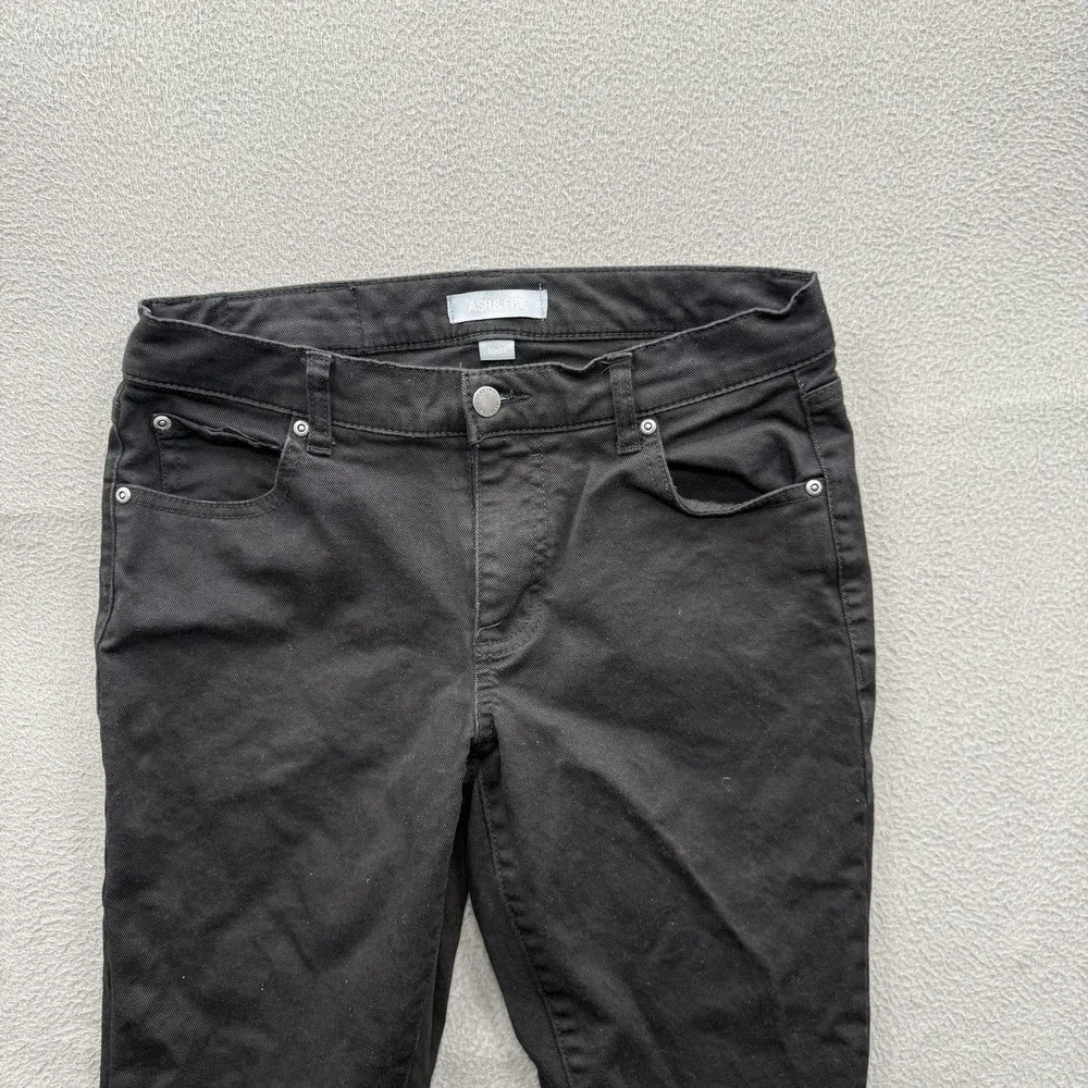 Ash & Erie Jeans Mens 30x29 (Fits 30/28) Black Slim Taper Dark Wash Stretch.